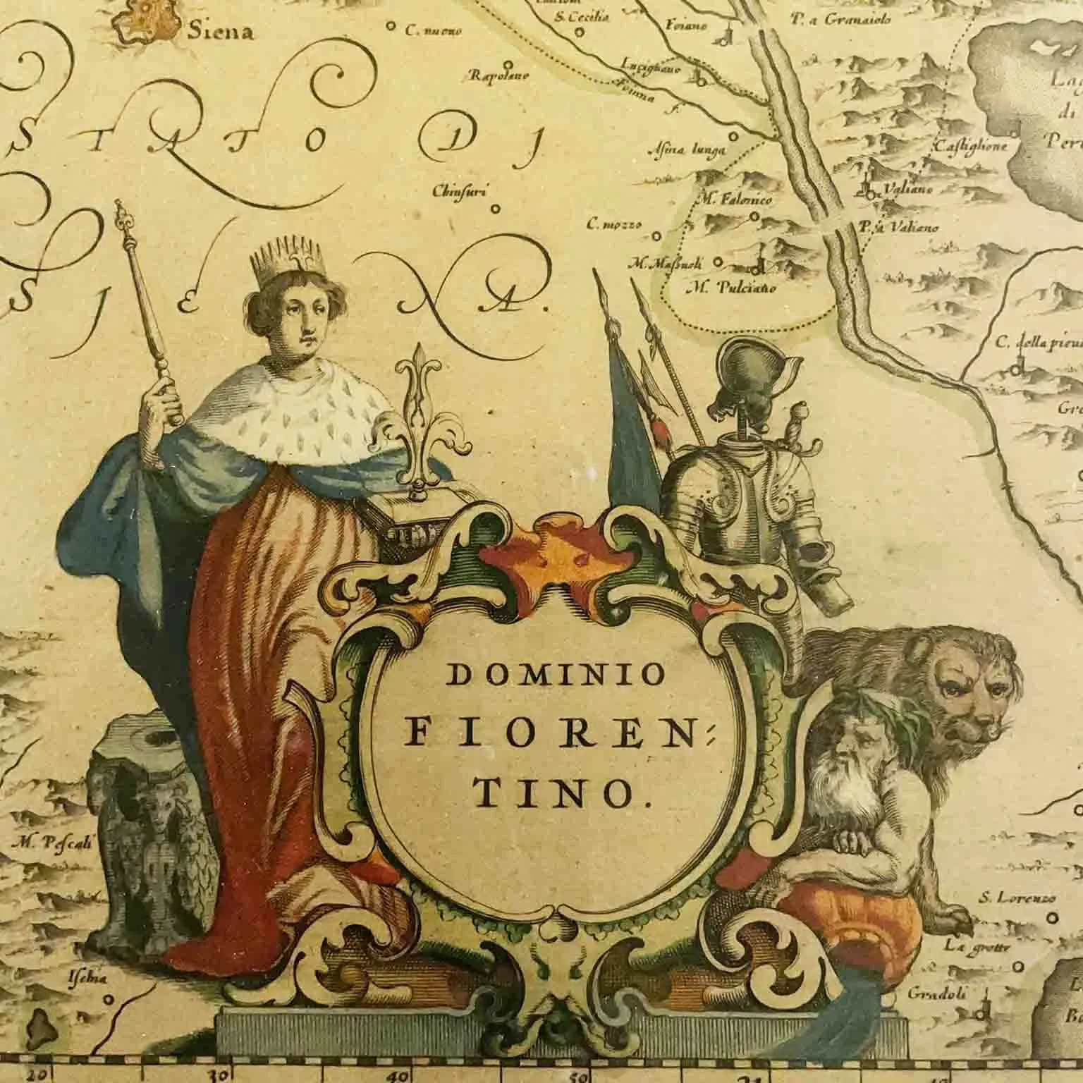 Zdjęcie Zabytkowa mapa Florencji - 1642 rok