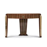Picture Italian brown classic side table with 1 drawer - Bianchini
