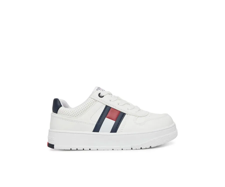 obrazek 1 Tommy Hilfiger Sneakersy Flag Low Cut Velcro Sneaker T3X9-33859-1355 M Biały
