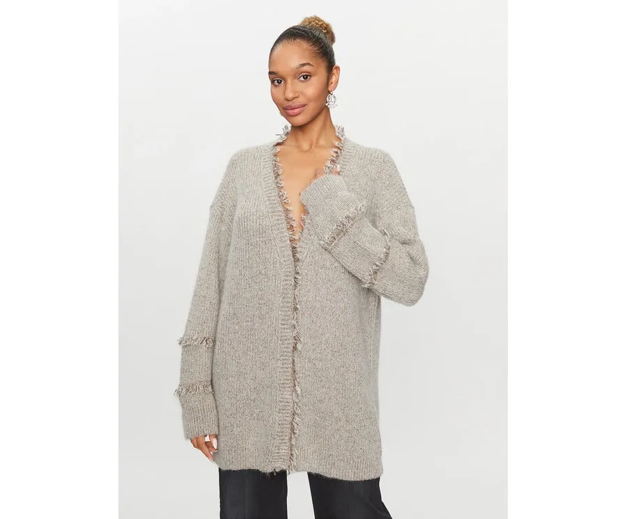 obrazek 1 TWINSET Kardigan 232TT3231 Szary Loose Fit