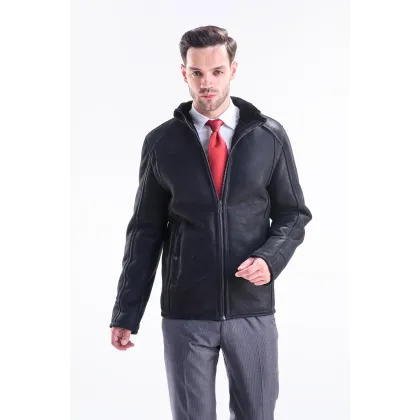 Picture Classic men's jacket made of merino lambskin - A&A Vesa