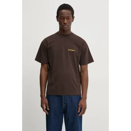 Zdjęcie No Problemo t-shirt bawełniany Mini Problemo SS Tee kolor brązowy z nadrukiem NP60009.02