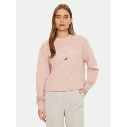 Zdjęcie Tommy Hilfiger Bluza Modern Script WW0WW43844 Różowy Regular Fit