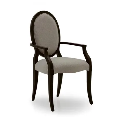 Zdjęcie Szary mały fotel w stylu art deco  - Sevensedie