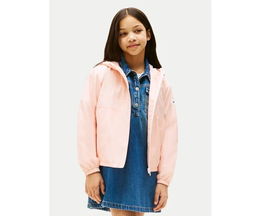 obrazek 1 Tommy Hilfiger Wiatrówka Essential KG0KG08580 Różowy Regular Fit