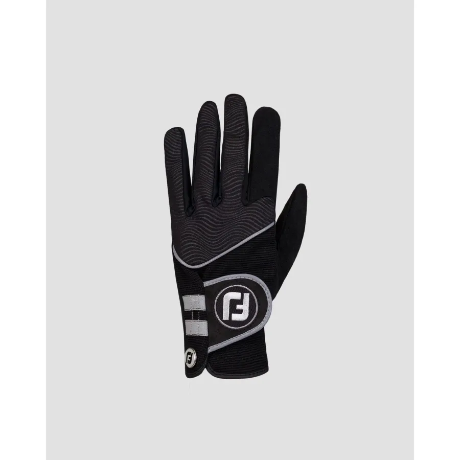 obrazek 1 Czarne Rękawice Golfowe Męskie Footjoy Raingrip FootJoy