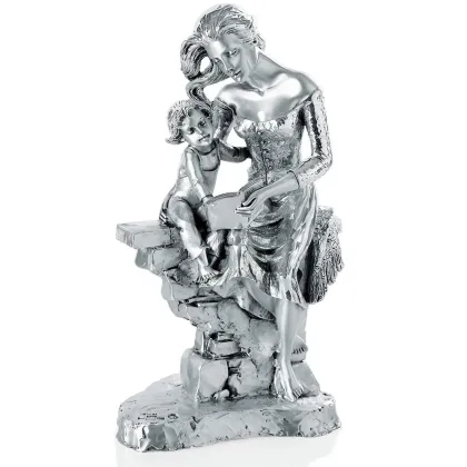 Zdjęcie Figurka posrebrzana kobiety z dzieckiem - sklep Luxury Products