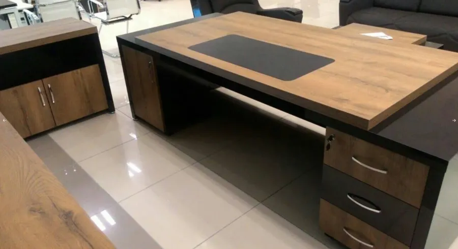 obrazek 4 Stylowy nowoczesny komplet mebli do biura i gabinetu - Konfull