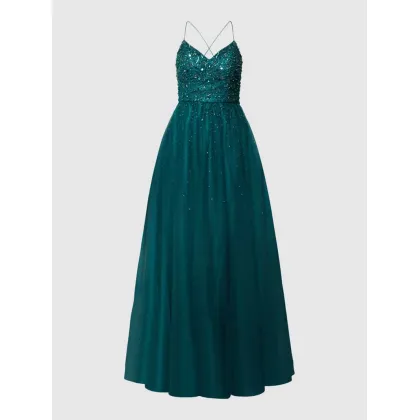 Zdjęcie Sukienka wieczorowa z perełkami i cekinami