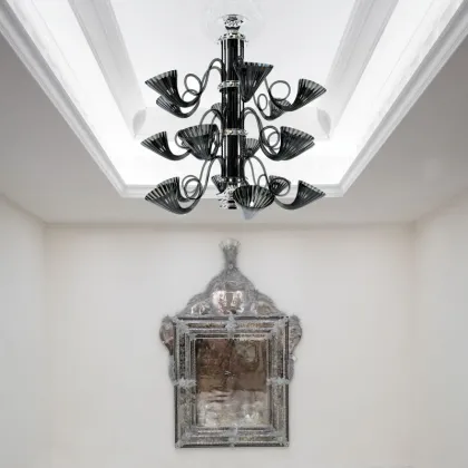 Zdjęcie Niesztampowy 3-poziomowy żyrandol LC300/18 z kolekcji Black Swan