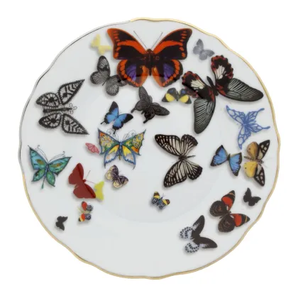 Zdjęcie Luksusowy porcelanowy talerz na chleb i masło z kolekcji Butterfly Parade - Vista Alegre