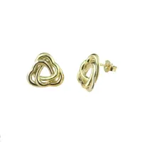 Picture Italian earrings with a triple heart