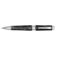 Picture Emblema Pen Silver/Black Gray Celluloid Montegrappa