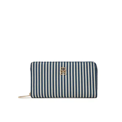 Zdjęcie Tommy Hilfiger Duży Portfel Damski Poppy Summer Lrg Za AW0AW17269 Niebieski