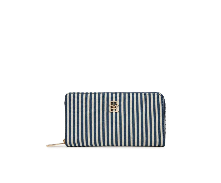 obrazek 1 Tommy Hilfiger Duży Portfel Damski Poppy Summer Lrg Za AW0AW17269 Niebieski