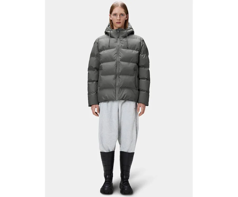 obrazek 1 Rains Kurtka zimowa 15120 Szary Regular Fit