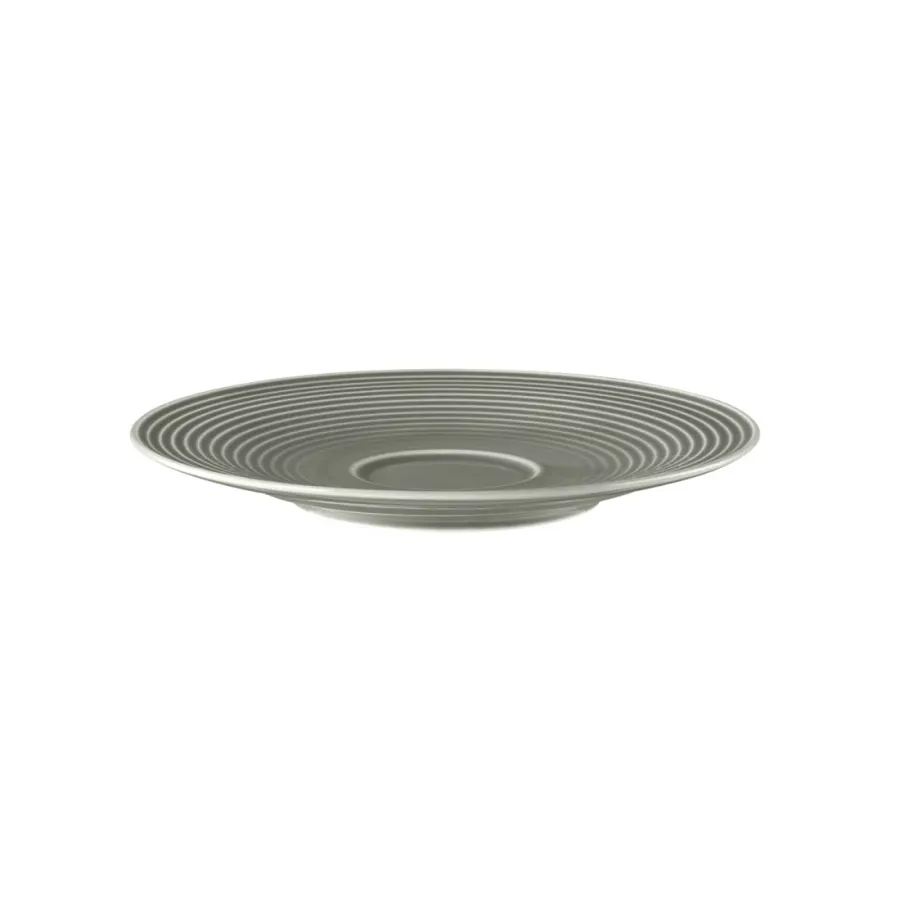 obrazek 3 Duży porcelanowy spodek pod filiżankę 16,5 cm w kolorze szaro perłowym - Seltmann Weiden