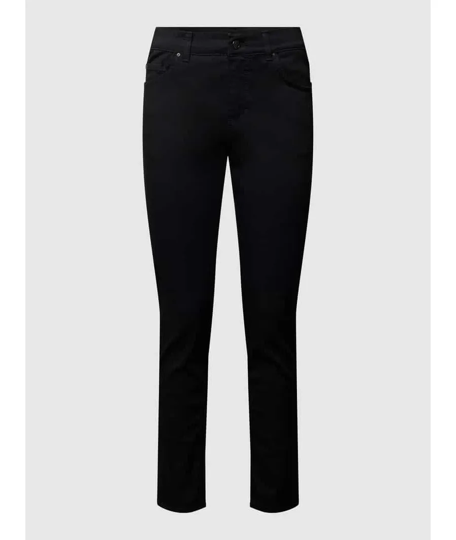 obrazek 1 Jeansy o kroju skinny fit z naszywką z logo