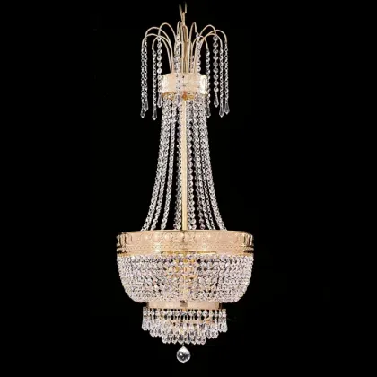 Zdjęcie Luksusowy włoski żyrandol wykonany z kryształu