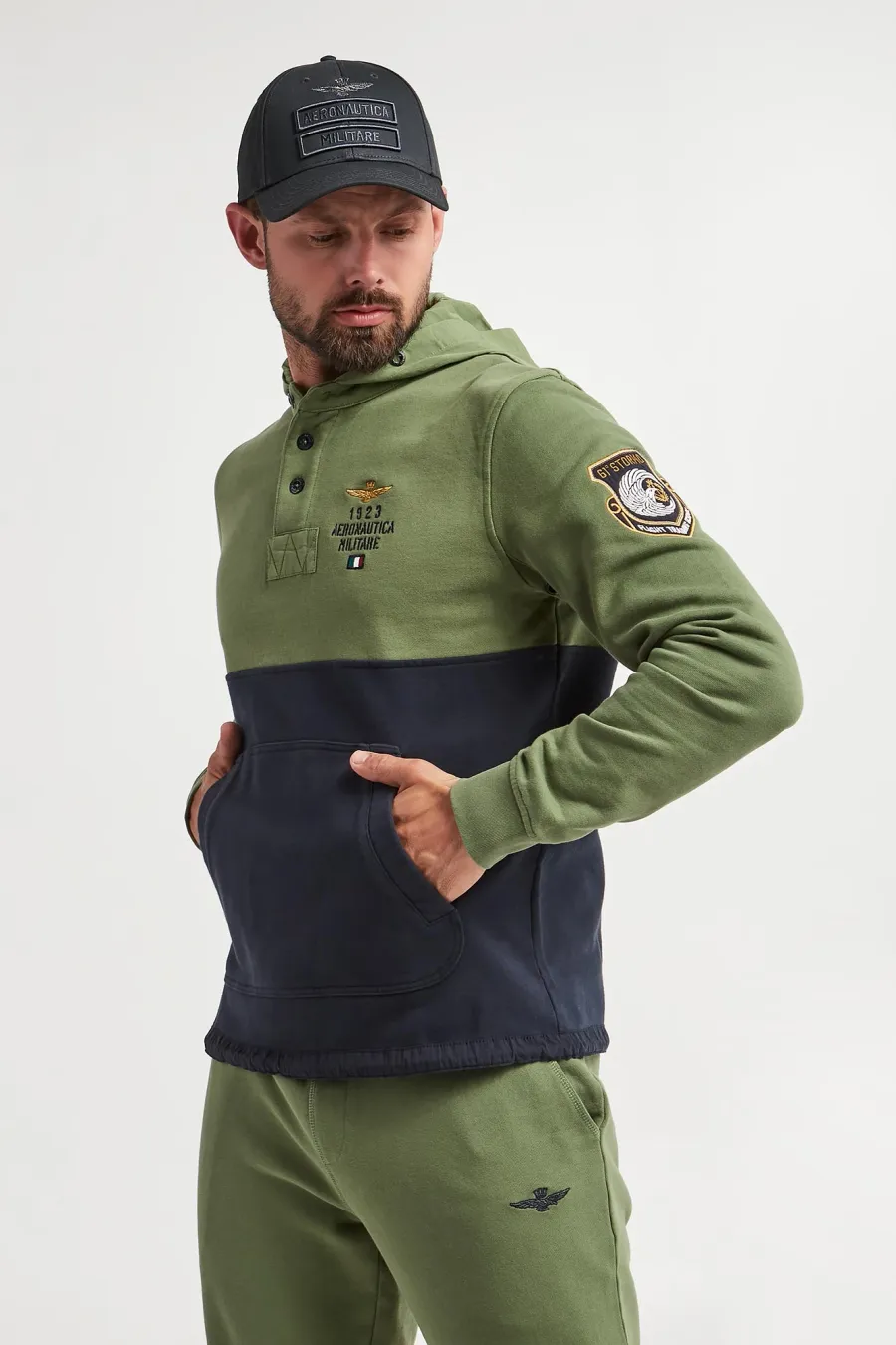 obrazek 1 Bluza z kapturem męska AERONAUTICA MILITARE Aeronautica Militare