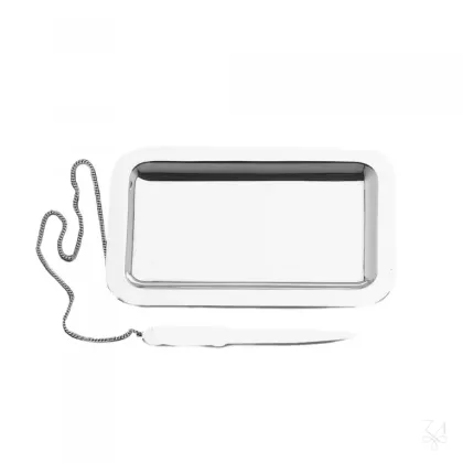 Zdjęcie Prestiżowa srebrna taca na listy z nożykiem do otwierania listów - Zaramella Argenti