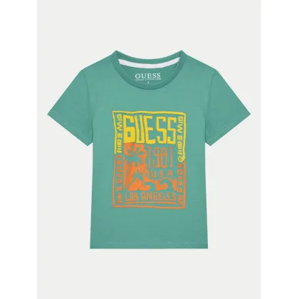 Zdjęcie Guess T-Shirt N5GI16 K8HM4 Zielony Regular Fit