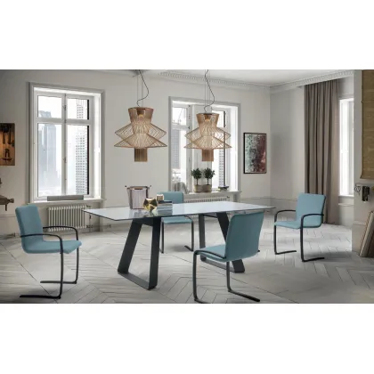 Zdjęcie Ekskluzywny stół salonowy L. 210 P. 100 H. 75 cm – Zamagna Italia