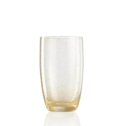 Zdjęcie Zjawiskowa szklanka do whisky zdobiona złotem szkło Murano