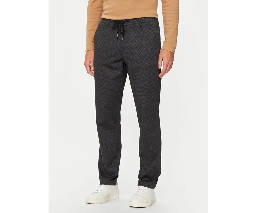 obrazek 1 Hechter Paris Chinosy 25602 142381 Szary Tapered Fit