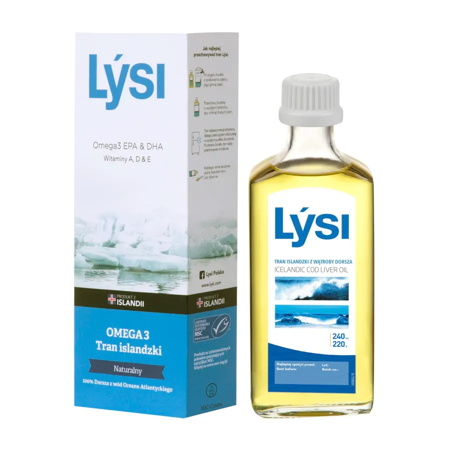 obrazek 1 Lysi Tran Islandzki Naturalny, Olej