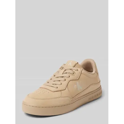 Zdjęcie Sneakersy skórzane z nadrukiem z logo