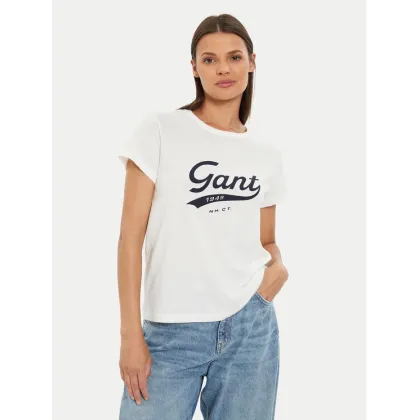 Zdjęcie Gant T-Shirt Script Graphic 4200482 Biały Regular Fit