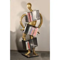 Zdjęcie THUMAK BOOKSHELF – Unikalna rzeźbiona półka na książki do wnętrz