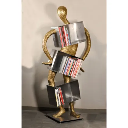 Picture THUMAK BOOKSHELF – A unique carved bookshelf for interiors