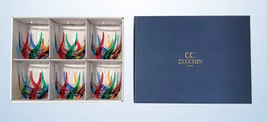 obrazek 2 Czarny flakonik na perfumy wykonany ze szkła murano