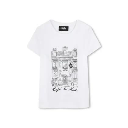 Zdjęcie Karl Lagerfeld Kids T-Shirt Z30494 D Biały Regular Fit