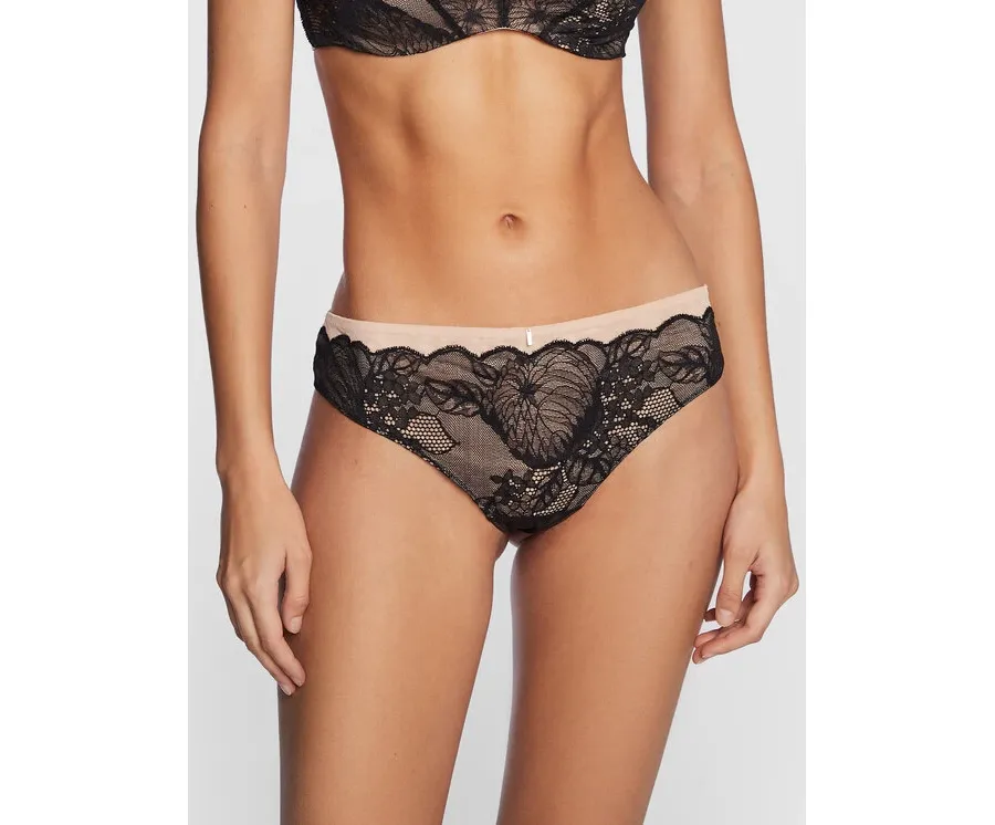 obrazek 1 Chantelle Figi brazylijskie Midnight Flowers C12N90 Czarny