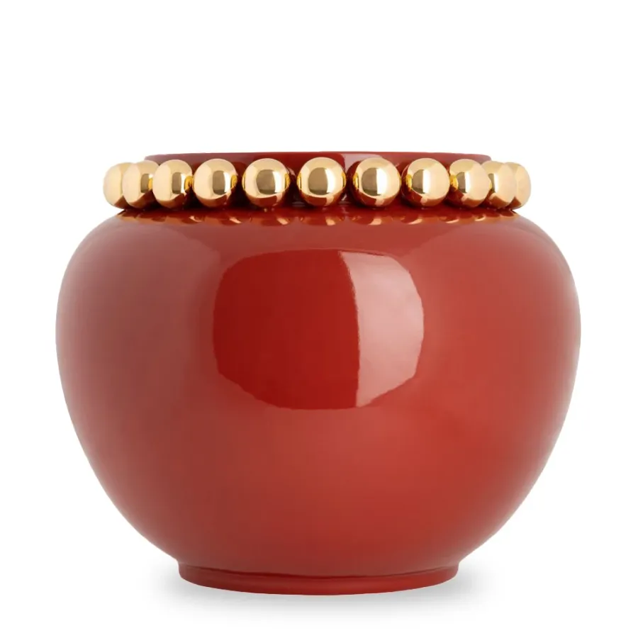 obrazek 1 Duża donica z ceramiki z kulami H.38xL.46xD.Int.30 cm