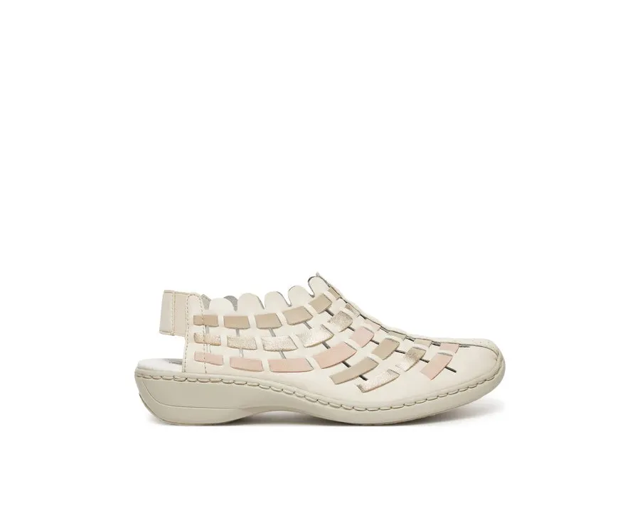 obrazek 1 Rieker Sandały 413V8-60 Beżowy