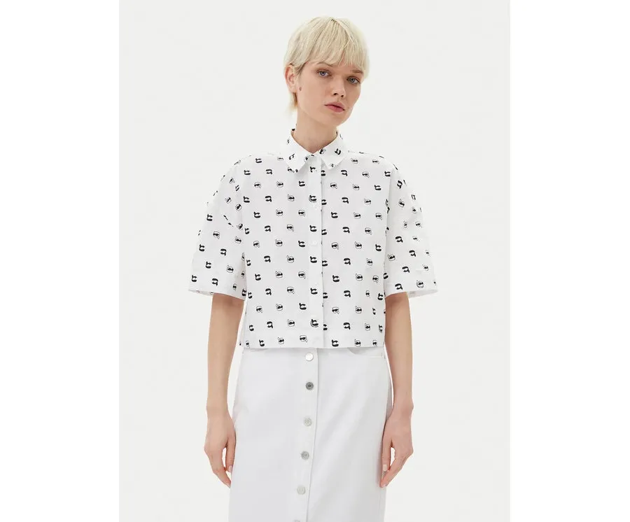 obrazek 1 KARL LAGERFELD Koszula A2W11033 Biały Relaxed Fit
