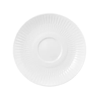 Zdjęcie Biały duży spodek wykonany z porcelany w stylu klasycznym – Tettau