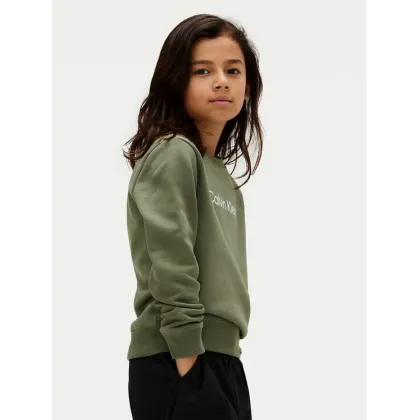 Zdjęcie Calvin Klein Jeans Bluza Inst Logo IU0IU00680 D Zielony Regular Fit