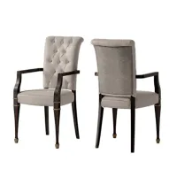 Zdjęcie Luksusowe krzesło z podłokietnikami do jadalni