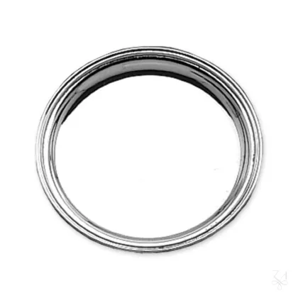 Picture Silver-plated glass coaster with a simple design - Zaramella Argenti