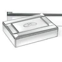 Picture A unique silver box 10x15x4 cm referring to a wedding or engagement