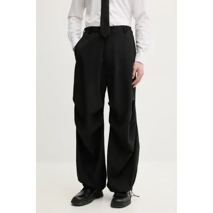 Zdjęcie MM6 Maison Margiela spodnie wełniane męskie kolor czarny SH0KA0037.M35080