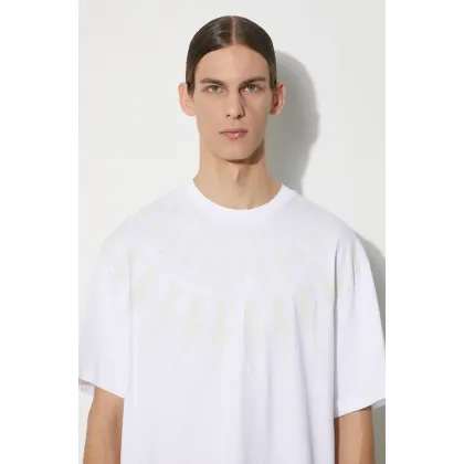 Zdjęcie Neil Barrett t-shirt bawełniany męski kolor biały z nadrukiem MY70167A-Y524-755N