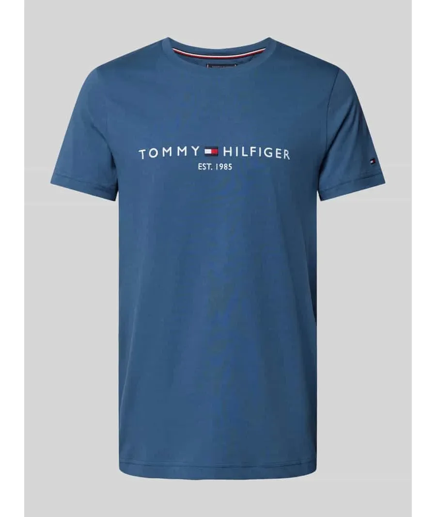 obrazek 1 Tommy Hilfiger T-Shirt Logo MW0MW11797 Niebieski Regular Fit
