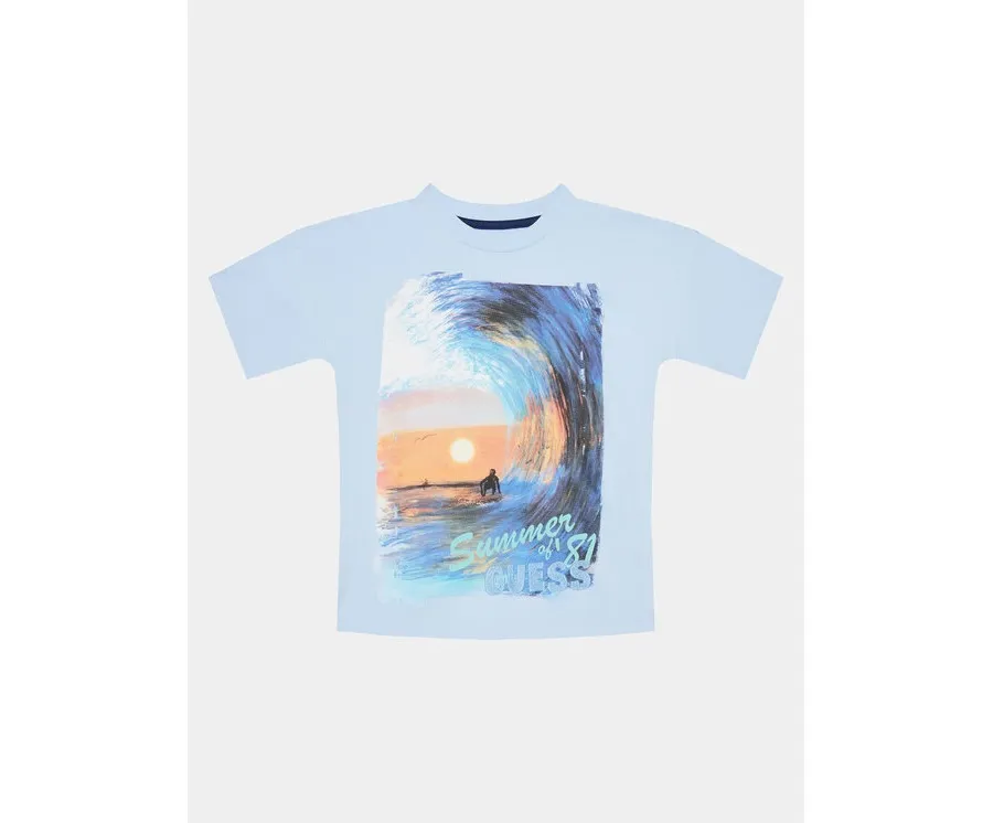 obrazek 1 Guess T-Shirt L4GI12 K8HM4 Błękitny Oversize