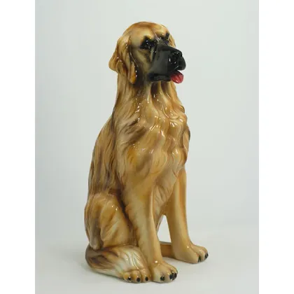 Picture Stylish golden retriever made of ceramics